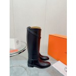 Hermes series cowhide knight boots