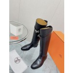 Hermes series cowhide knight boots