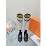 Hermes series cowhide knight boots