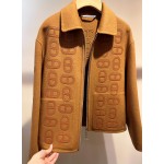 Hermes cashmere coat in black, white, and coffee (consult customer service to confirm the size before placing a custom order)