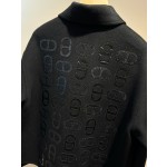 Hermes cashmere coat in black, white, and coffee (consult customer service to confirm the size before placing a custom order)