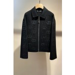 Hermes cashmere coat in black, white, and coffee (consult customer service to confirm the size before placing a custom order)