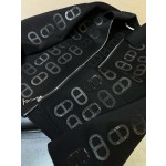 Hermes cashmere coat in black, white, and coffee (consult customer service to confirm the size before placing a custom order)