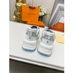 Louis Vuitton Run 55 sneaker with patchwork mesh fabric