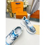 Louis Vuitton Run 55 sneaker with patchwork mesh fabric