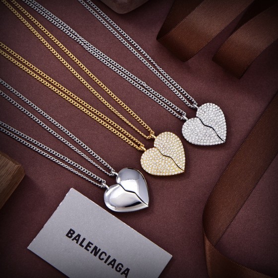 Balenciaga Love Diamond 2-in-1 Necklace