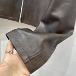 The M temperament short casual jacket leather jacket