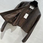 The M temperament short casual jacket leather jacket