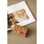 𝐂𝐇𝐀𝐍𝐄𝐋 Cf Classic Small Ball Pattern Zero Wallet Small Card Bag Back Small Insert Pocket Style