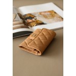 𝐂𝐇𝐀𝐍𝐄𝐋 Cf Classic Small Ball Pattern Zero Wallet Small Card Bag Back Small Insert Pocket Style