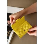 𝐂𝐇𝐀𝐍𝐄𝐋 Cf Classic Small Ball Pattern Zero Wallet Small Card Bag Back Small Insert Pocket Style