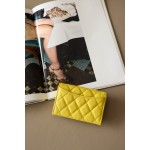 𝐂𝐇𝐀𝐍𝐄𝐋 Cf Classic Small Ball Pattern Zero Wallet Small Card Bag Back Small Insert Pocket Style