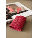 𝐂𝐇𝐀𝐍𝐄𝐋 Cf Classic Small Ball Pattern Zero Wallet Small Card Bag Back Small Insert Pocket Style