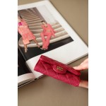 𝐂𝐇𝐀𝐍𝐄𝐋 Cf Classic Small Ball Pattern Zero Wallet Small Card Bag Back Small Insert Pocket Style