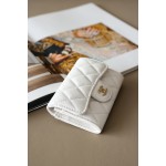 𝐂𝐇𝐀𝐍𝐄𝐋 Cf Classic Small Ball Pattern Zero Wallet Small Card Bag Back Small Insert Pocket Style