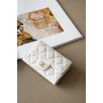 𝐂𝐇𝐀𝐍𝐄𝐋 Cf Classic Small Ball Pattern Zero Wallet Small Card Bag Back Small Insert Pocket Style