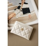 𝐂𝐇𝐀𝐍𝐄𝐋 Classic One Piece Small Card Bag HAAS Cowhide Ball Pattern