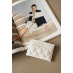 𝐂𝐇𝐀𝐍𝐄𝐋 Classic One Piece Small Card Bag HAAS Cowhide Ball Pattern