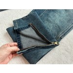 Louis Vuitton 3D Embossed Denim Pants