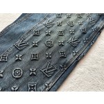 Louis Vuitton 3D Embossed Denim Pants