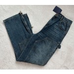 Louis Vuitton 3D Embossed Denim Pants