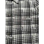 Louis Vuitton Letter Plaid Long Polo Coat