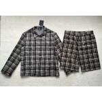 Louis Vuitton Letter Plaid Long Polo Coat