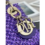 Dior Lady Mini Embroidery Colorful Bead Diamond Model: S0856