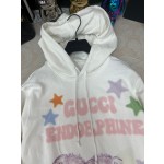 GUCCI French Dopamine Painted Little Bear Letter Printed Hoodie