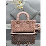 Dior 22 horizontal embroidery half pearl rose gold model: M0613