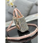 Dior Lady Mini Embroidery Colorful Bead Diamond Model: S0856