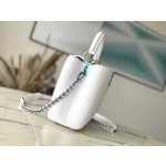 𝐋𝐎𝐔𝐈𝐒𝐕𝐔𝐈𝐓𝐓𝐎𝐍 M22054 White Colorful Gold Buckle Small Capsines BB Handbag