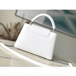 𝐋𝐎𝐔𝐈𝐒𝐕𝐔𝐈𝐓𝐓𝐎𝐍 M22054 White Colorful Gold Buckle Small Capsines BB Handbag