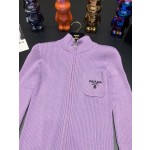 Prada zippered cardigan
