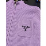 Prada zippered cardigan