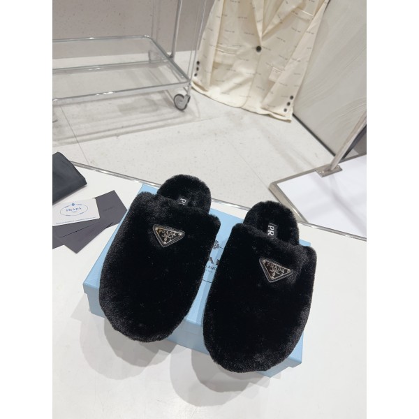 Prada Autumn/Winter Plush Slippers Collection