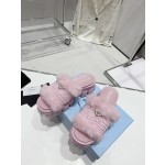 Prada plush slipper series
