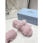 Prada plush slipper series