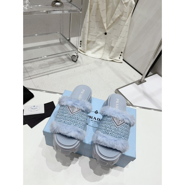Prada Autumn/Winter Plush Slippers Collection