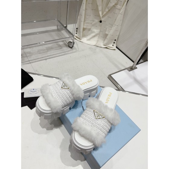 Prada Autumn/Winter Plush Slippers Collection