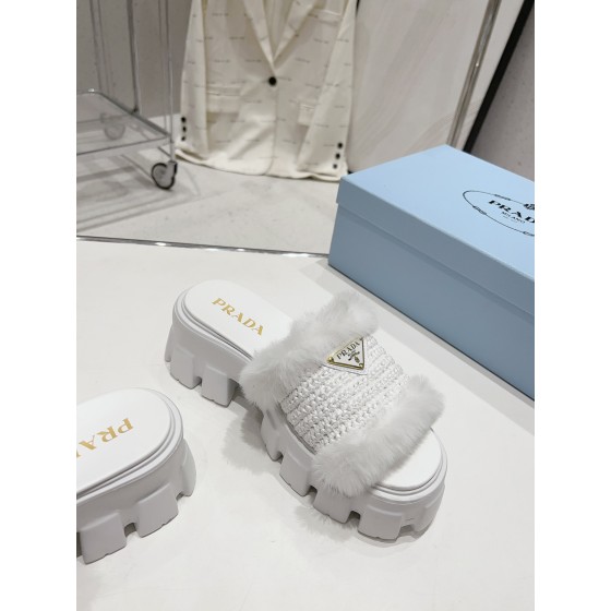 Prada Autumn/Winter Plush Slippers Collection