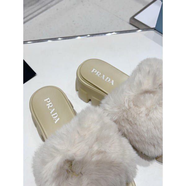Prada Autumn/Winter Plush Slippers Collection