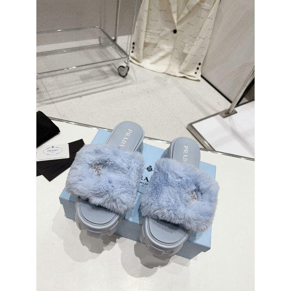 Prada Autumn/Winter Plush Slippers Collection