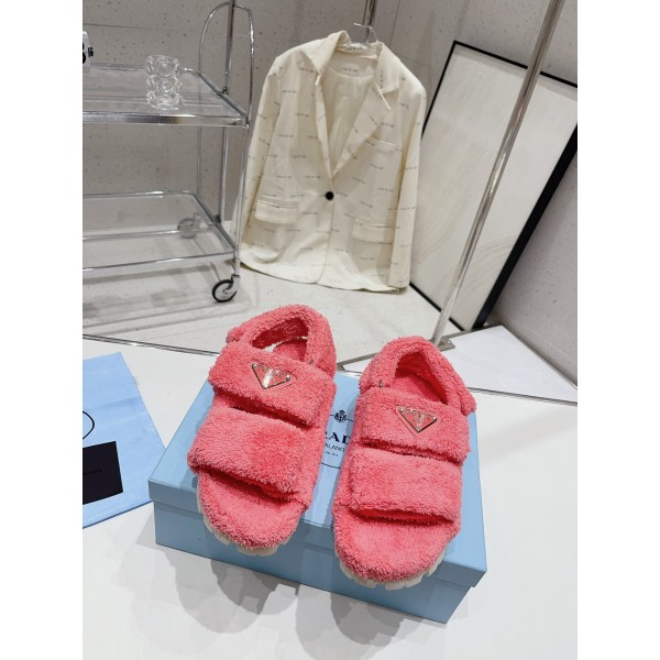 Prada Autumn/Winter Plush Slippers Collection