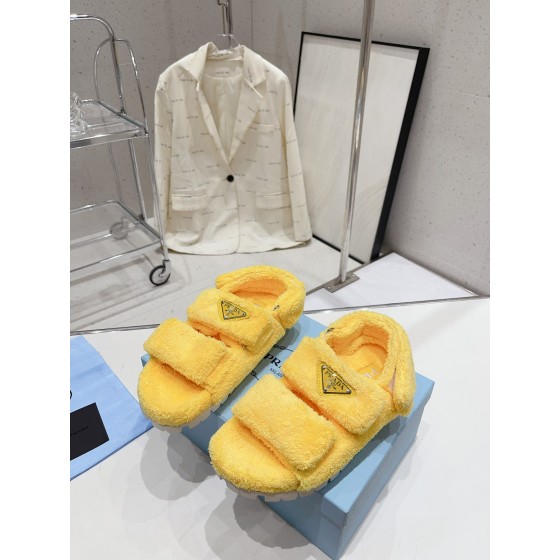 Prada Autumn/Winter Plush Slippers Collection