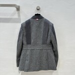 Thom brown casual set grey mixed wool suit jacket