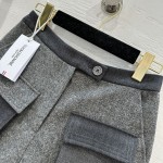 Thom Browne Casual Set Grey Mixed Wool Shorts