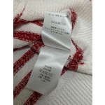 DIOR knitted red striped cardigan