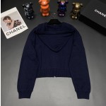 MIU MIU Hooded Zipper Cardigan