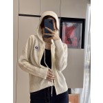 MIU MIU 23 PRE Autumn New Hooded Zipper Cardigan
